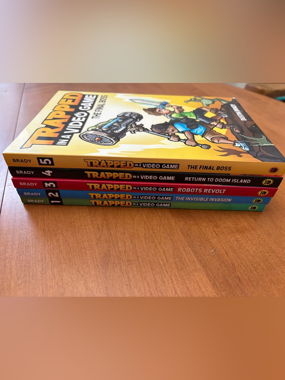 Brady Trapped Video Game Book Series Boxed Set 1-5